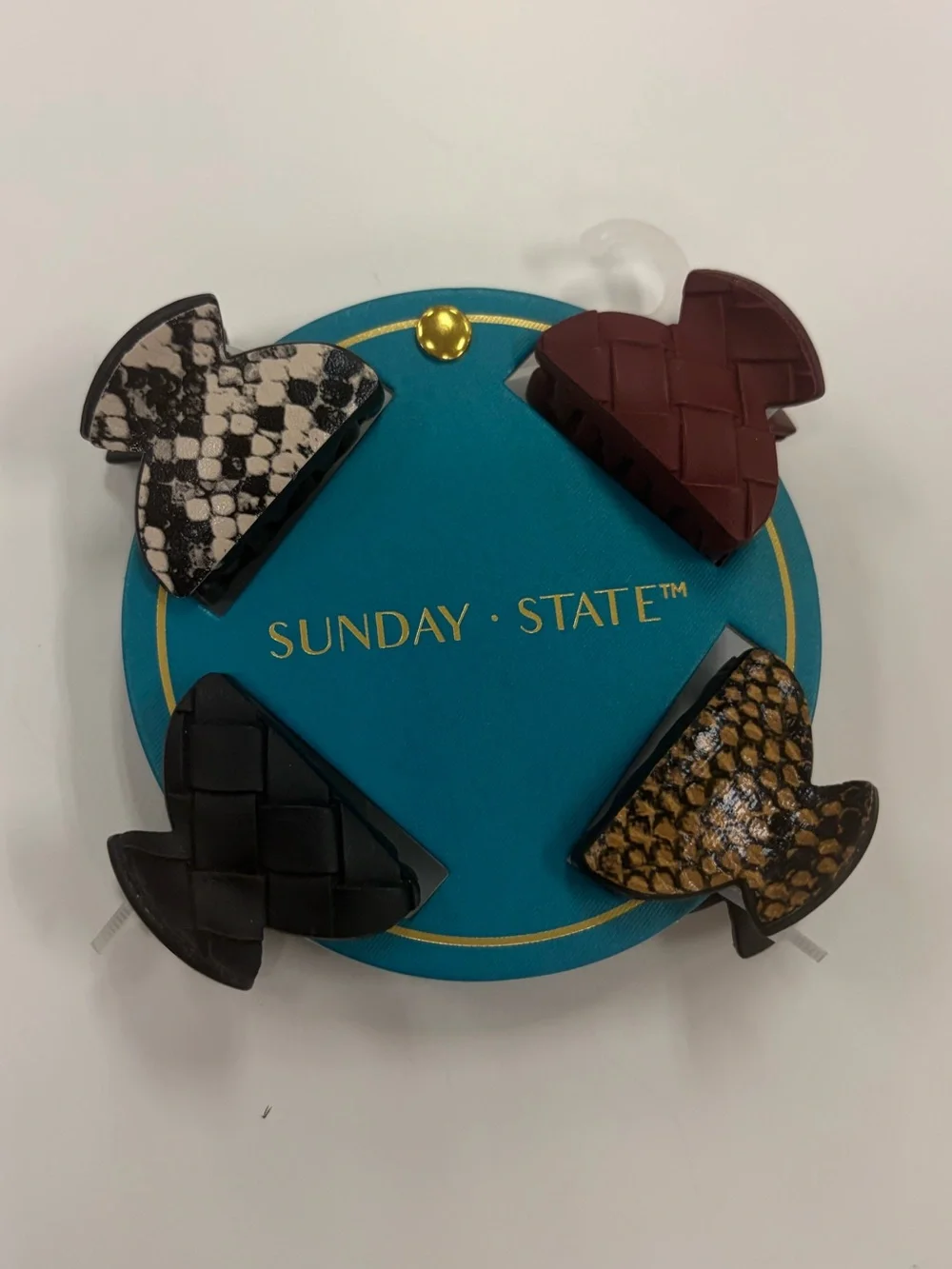 NWT ⚜️🖤⚜️ Sunday State Mini Claw Hair Clip Set of 2